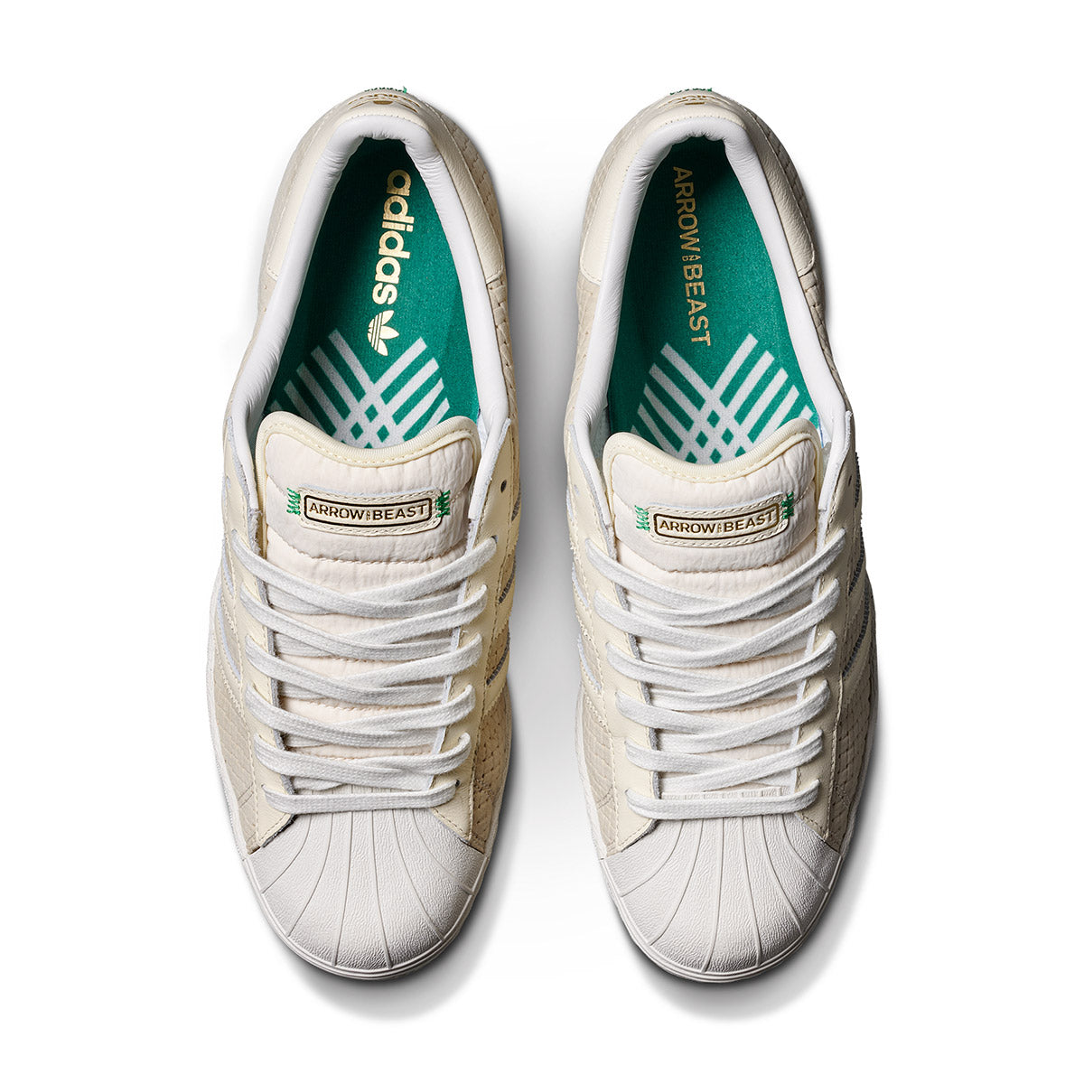 Adidas x Arrow & Beast Superstar ADV Shoes - Wonder White/Crystal White image 5
