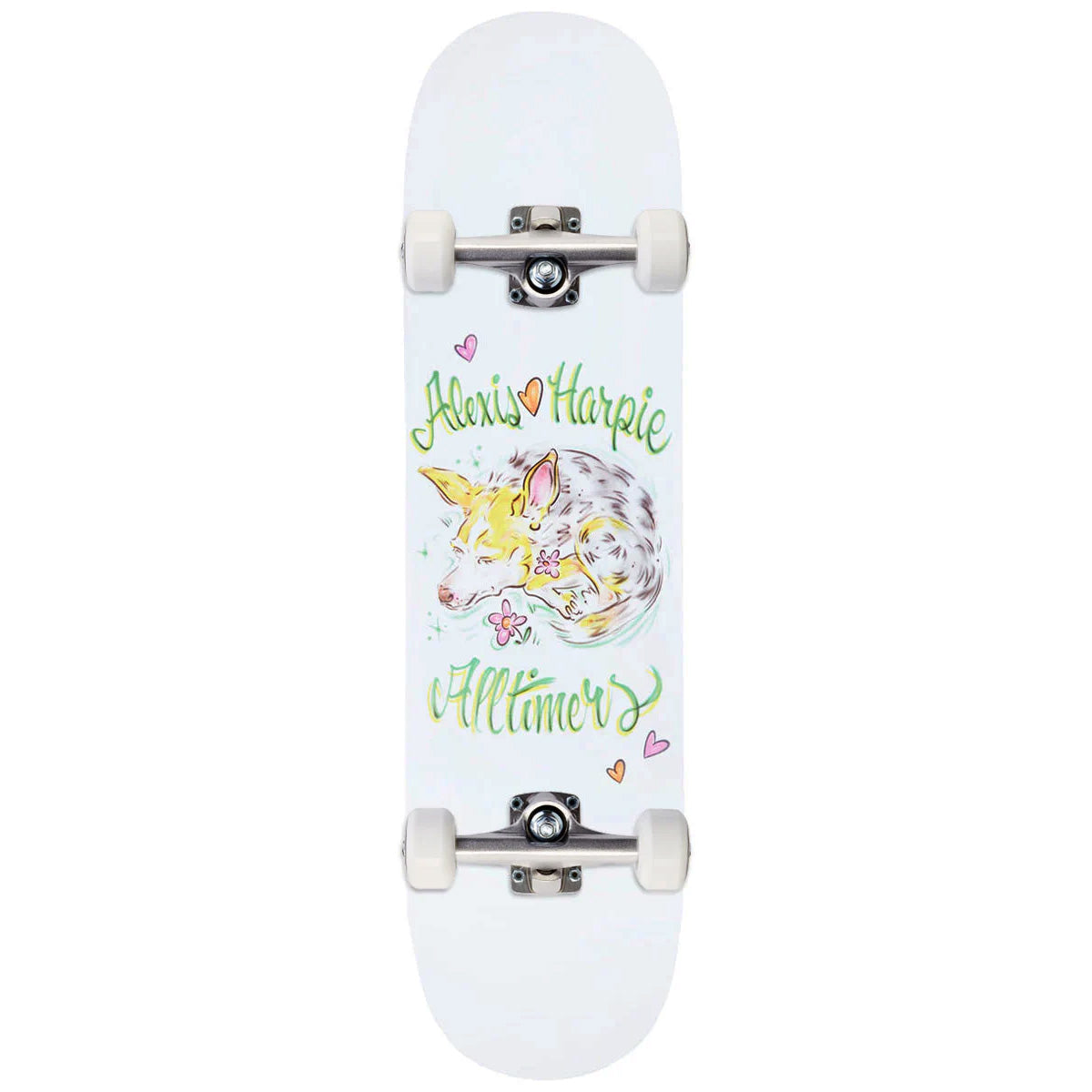 Alltimers Alexis Loves Harpie Skateboard Complete - White - 8.25