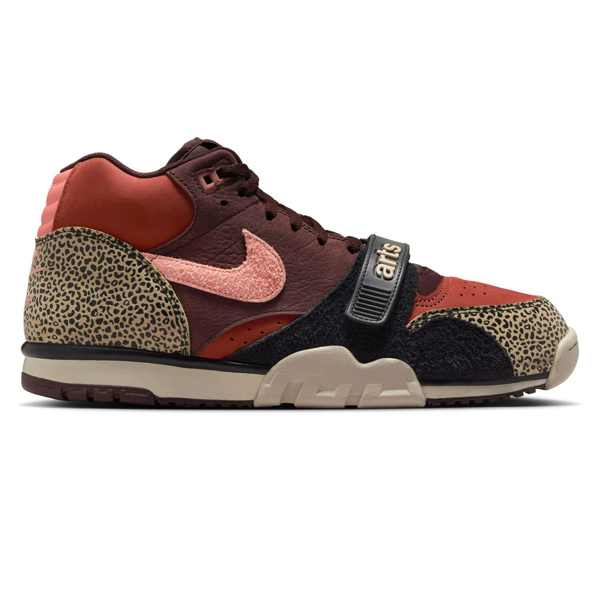 Nike SB x Arts-Rec Air Trainer 1 QS Shoes - Limestone/Pink Quartz/Earth/Dusty Peach
