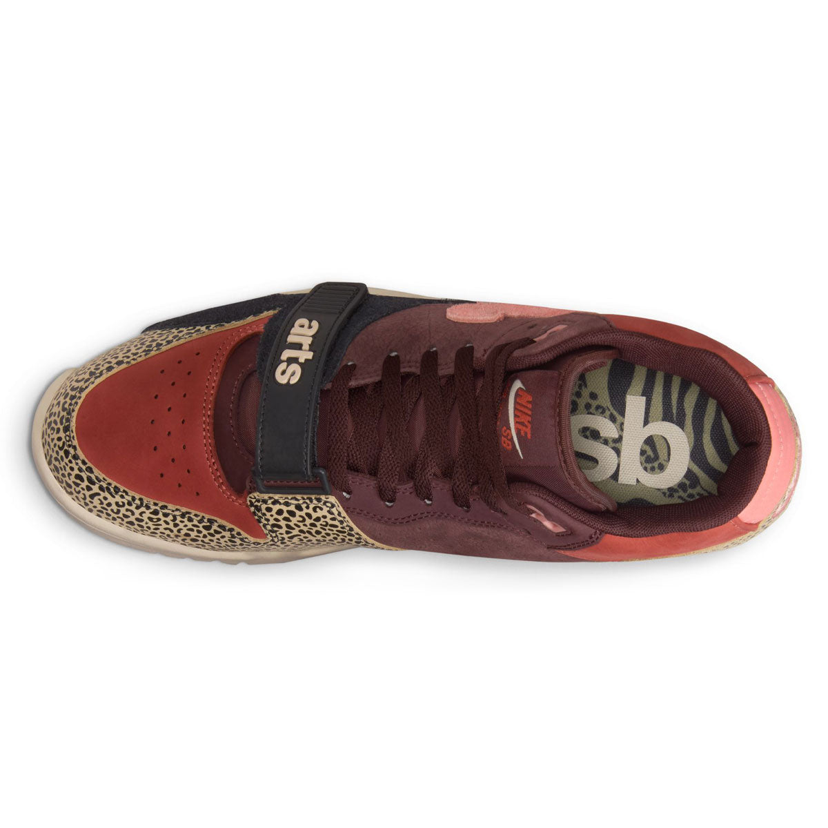 Nike SB x Arts-Rec Air Trainer 1 QS Shoes - Limestone/Pink Quartz/Earth/Dusty Peach