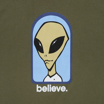 Alien Workshop Believe T-Shirt - Fatigue Green