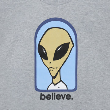 Alien Workshop Believe T-Shirt - Heather Grey