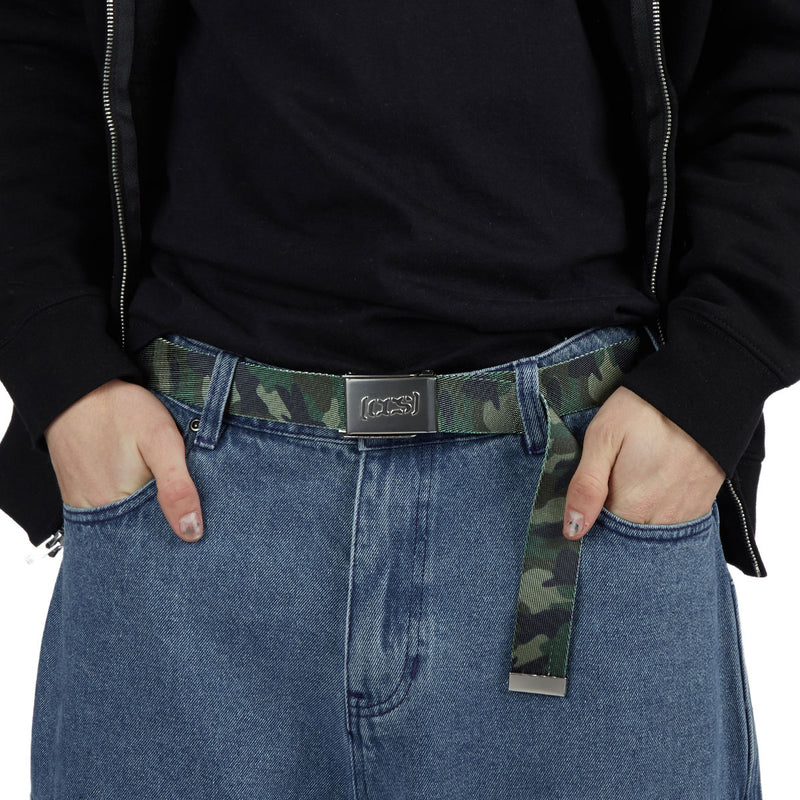 CCS Silver Logo Buckle Belt - Polka Dot