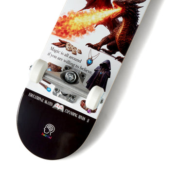 CCS Brain Food Wizardry Mini Skateboard Complete - White