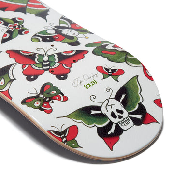 CCS x Tyler Quigley Flash Butterflies Skateboard Complete - White