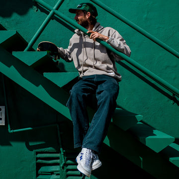 CCS Baggy Taper Denim Jeans - RL Acid Green