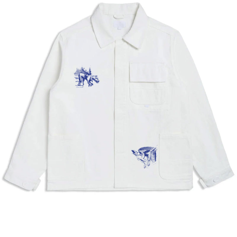 CCS Cathedral French Chore Coat - White - MD