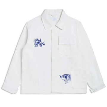 CCS Cathedral French Chore Coat - White