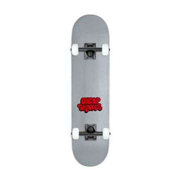 CCS Cheap Skates Tag Glitter Mini Skateboard Complete - White