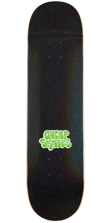 CCS Cheap Skates Tag Glitter Skateboard Deck - Black - 7.75