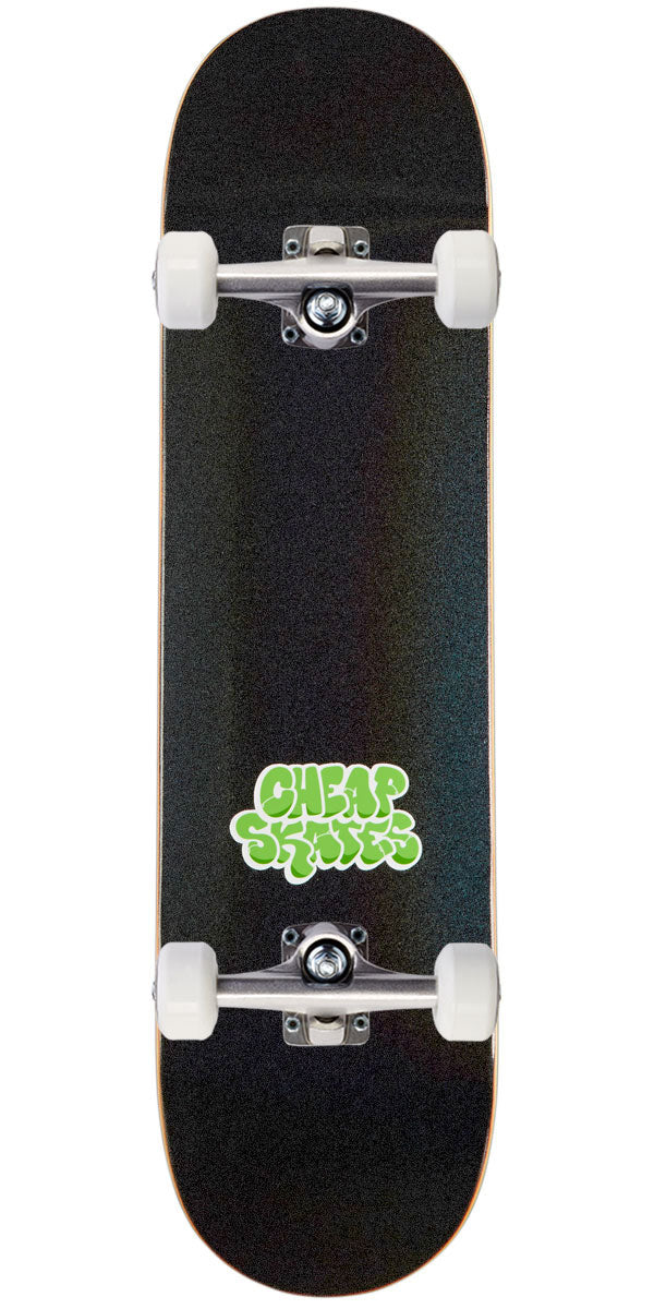CCS Cheap Skates Tag Glitter Skateboard Complete - Black - 8.375