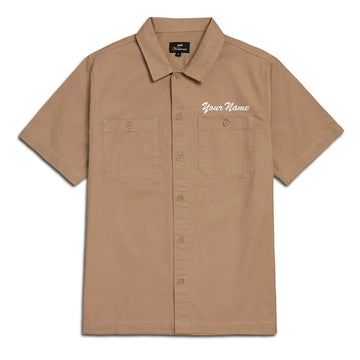 CCS Custom Embroidered Work Shirt - Khaki