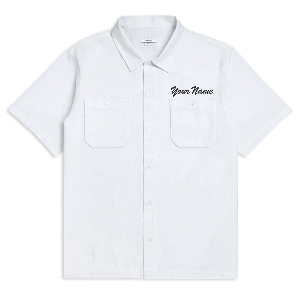 CCS Custom Embroidered Work Shirt - White