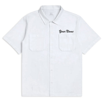 CCS Custom Embroidered Work Shirt - White