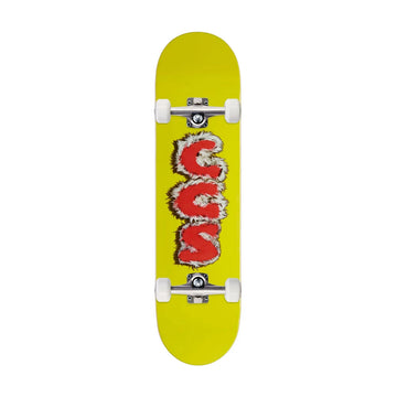 CCS Furry Letters Mini Skateboard Complete - Yellow