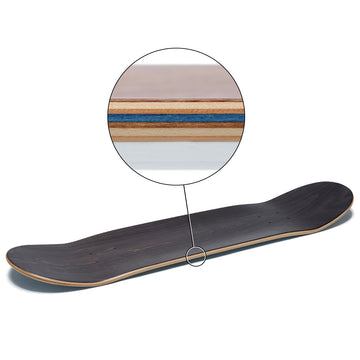 CCS Grim Surfer Mini Skateboard Complete - Black/Yellow