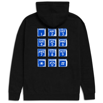 CCS Phone Zip Hoodie - Black