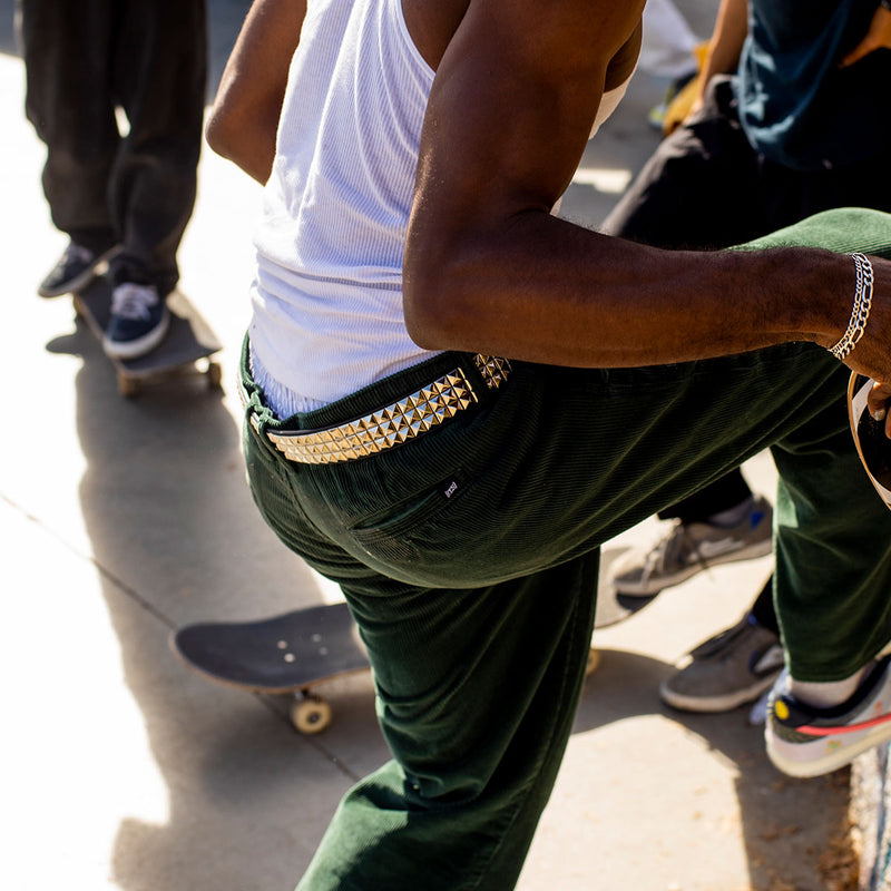 CCS Pyramid Studded Belt - 3 Row - Black