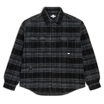 CCS Quilted Flannel Jacket - Black/White