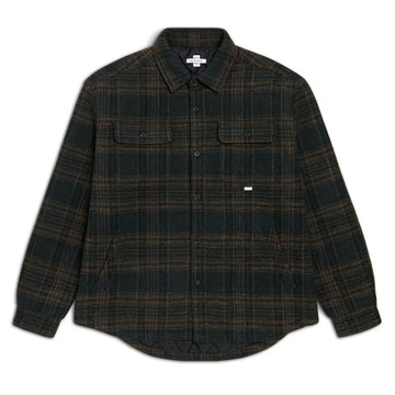 CCS Quilted Flannel Jacket - Green/Brown