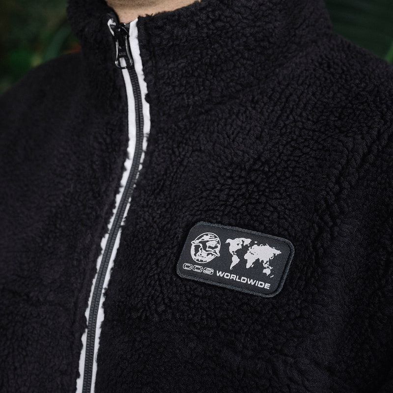 CCS Worldwide Sherpa Fleece Jacket - Black