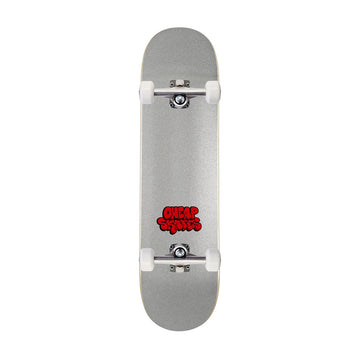 CCS Cheap Skates Tag Glitter Mini Skateboard Complete - White