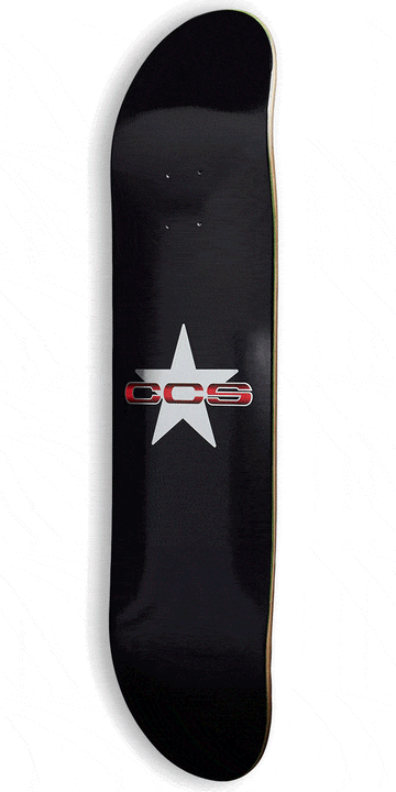 CCS 97 Star Skateboard Complete - Silver/Red
