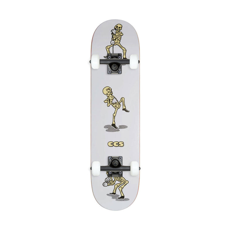 CCS Vine Skeleton Mini Skateboard Complete - White