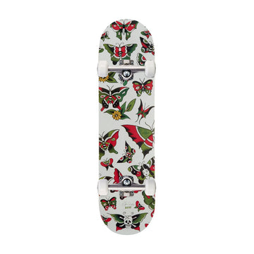 CCS x Tyler Quigley Flash Butterflies Skateboard Complete - White