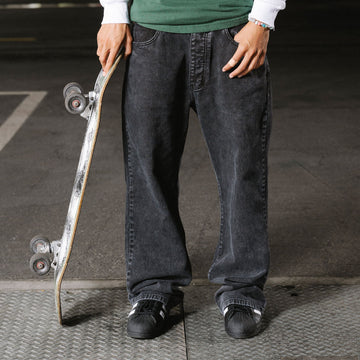 CCS Western Bootcut Denim Jeans - Acid Wash Black