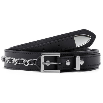 CCS Chain Ranger Leather Belt - Black