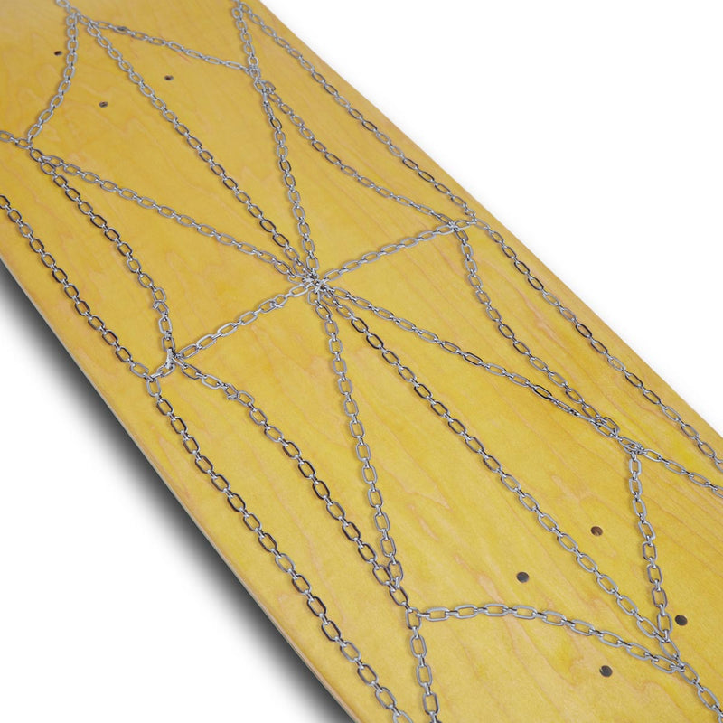 CCS Chain Web Egg1 Shaped Skateboard Deck - Yellow - 9.00