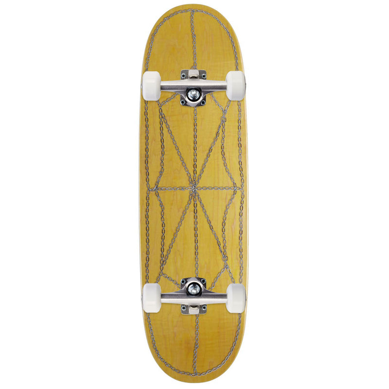 CCS Chain Web Egg1 Shaped Skateboard Complete - Yellow - 9.00