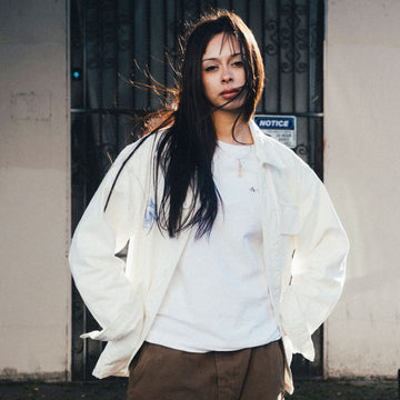 CCS Cathedral French Chore Coat - White