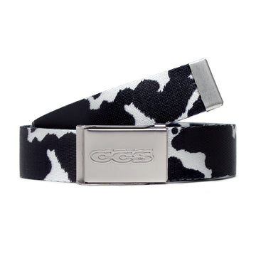 CCS Silver 96 Logo Web Belt - Cow
