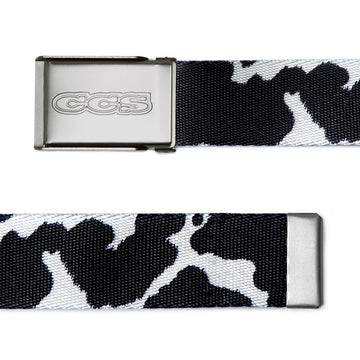 CCS Silver 96 Logo Web Belt - Cow