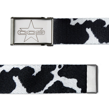 CCS Silver 97 Star Web Belt - Cow