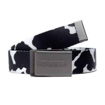 CCS Gunmetal 96 Logo Web Belt - Cow