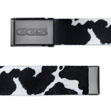 CCS Gunmetal 96 Logo Web Belt - Cow