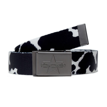 CCS Gunmetal 97 Star Web Belt - Cow