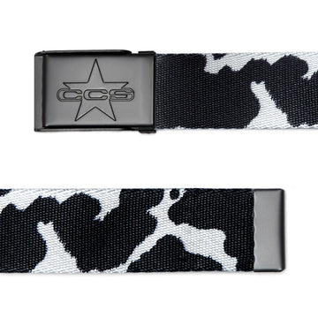 CCS Gunmetal 97 Star Web Belt - Cow