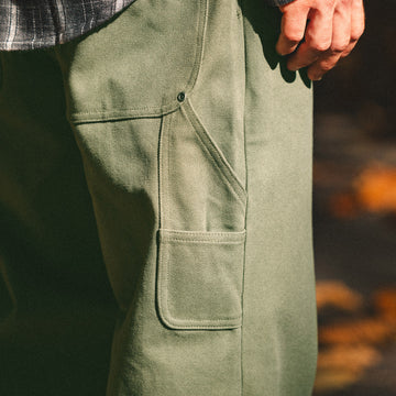 CCS Baggy Straight Canvas Pants - Olive