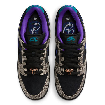 Nike SB Dunk Low Pro Shoes - String/Black/Bright Spruce/Fierce Purple