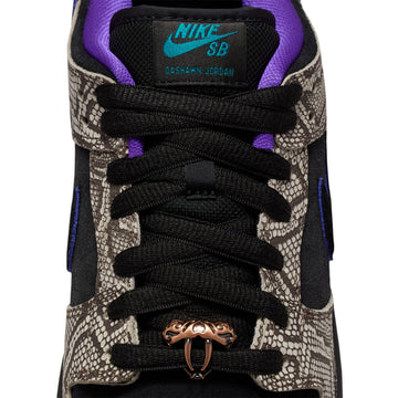 Nike SB Dunk Low Pro Shoes - String/Black/Bright Spruce/Fierce Purple