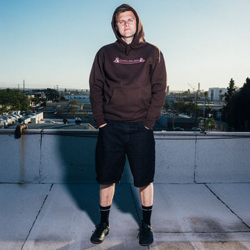 CCS Heritage Cheap Skates Hoodie - Brown/Pink