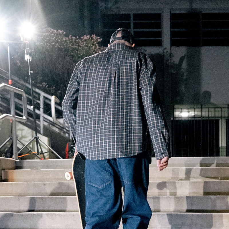 CCS Dial Up Flannel Shirt - Dark Navy