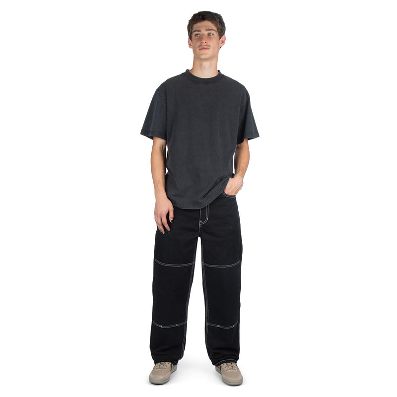 CCS Double Knee Original Relaxed Canvas Pants - Black/White