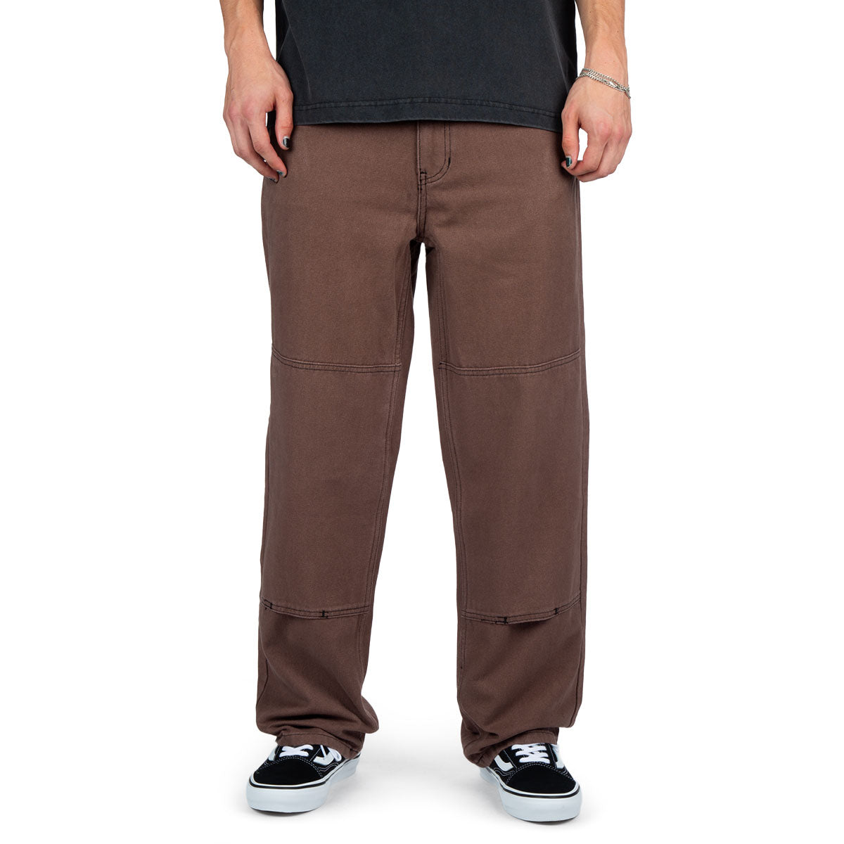 CCS Double Knee Original Relaxed Canvas Pants - Brown/Black image 1