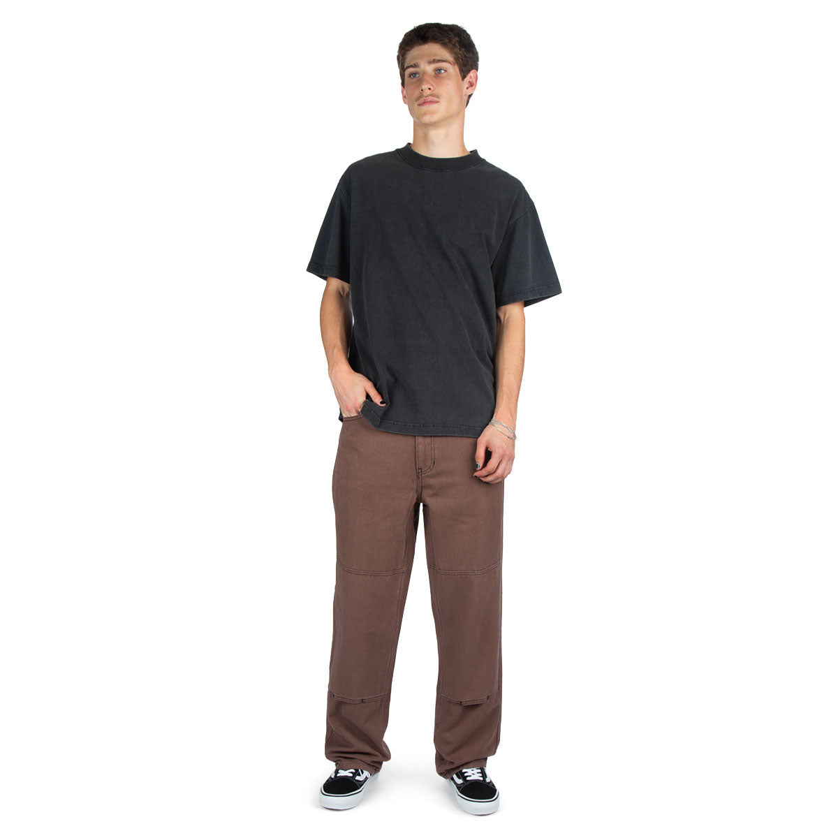CCS Double Knee Original Relaxed Canvas Pants - Brown/Black image 3
