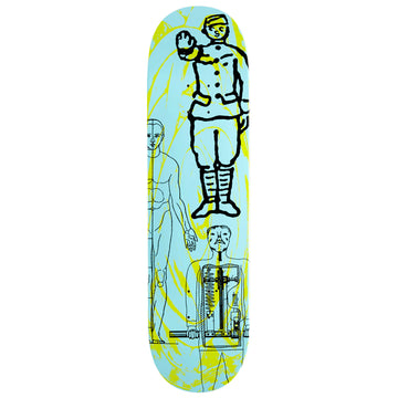 CCS Human Condition Skateboard Deck - Teal/Slime - 7.75